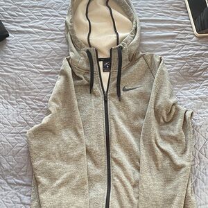 Nike Heather Gray Full-Zip Hoodie
